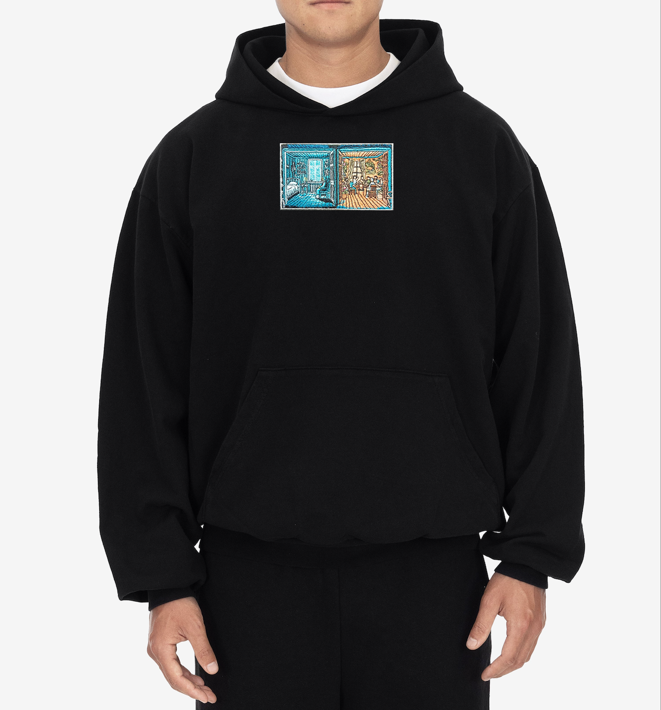 "The Weight of Silence" Embroidered Hoodie
