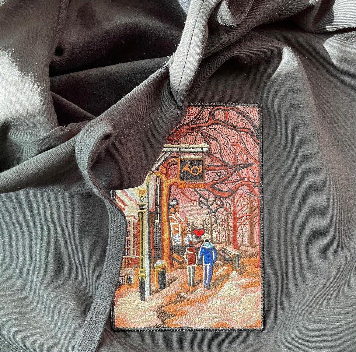 "Winter Love" Embroidered Hoodie